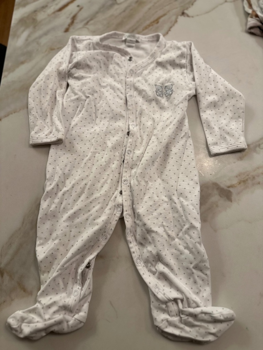 kissy kissy footed sleeper 9mo